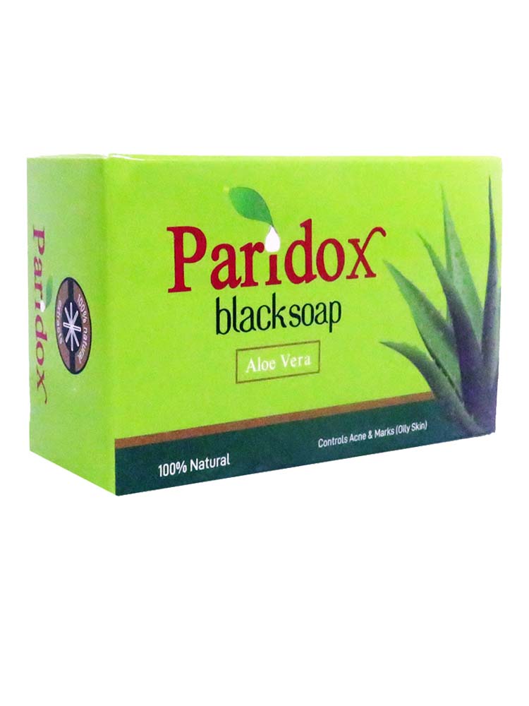 Paridox Aloe Vera Black Bar Soap