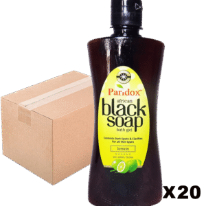 paridox black soap lemon gel